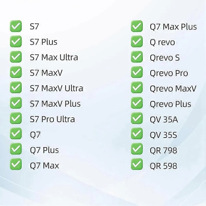Roborock S7/S7+, S7 Max Ultra, S7 MaxV/S7 MaxV Ultra/S7 MaxV Plus, S7 Pro Ultra, Q7/Q7+/Q7 Max kompatibilis forgókefe, lebegő mechanizmussal, puha, gubancolódásgátló gumiból, ideális állatszőrhöz, többszínű, 3 kefe + 1 tisztítóeszköz készlet