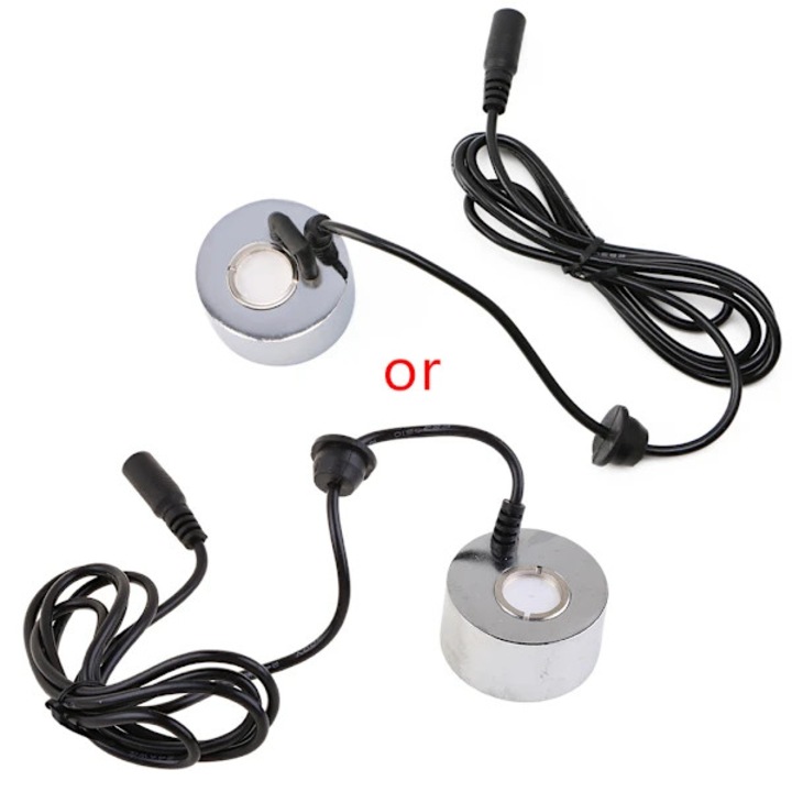 Atomizor ultrasonic, generator de ceata 24V, fara lampi, pentru umidificare, argintiu, 1 buc