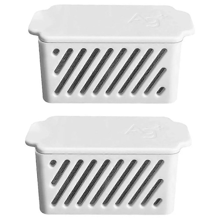 Ezüstion modul Roborock S7 MaxV/S7 Pro Ultra/Q Revo/S8/S8 Pro/S8+ készülékekhez, lassú ezüstion kibocsátás, könnyen telepíthető, fehér, 2 darab