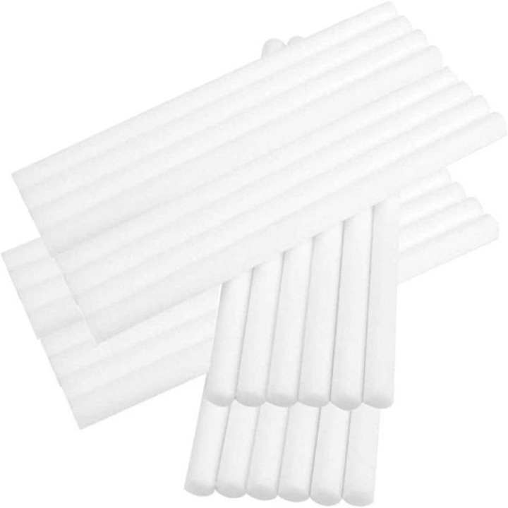 Set 20 betisoare filtru umidificator bumbac alb