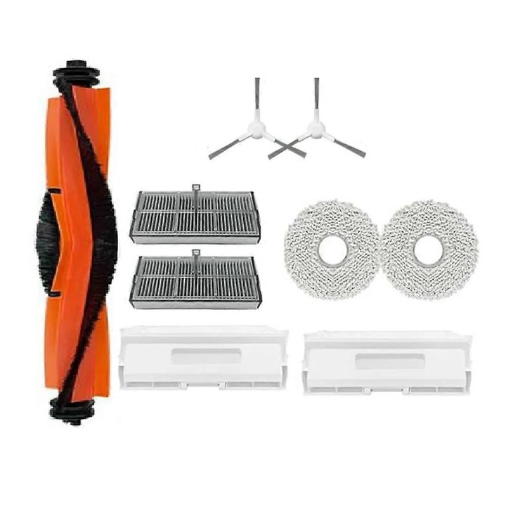 Xiaomi H40 robotporszívó tartozékkészlet, főkefe és 2 oldalkefe, 2 HEPA szűrő, 2 felmosó kendő, 2 porzsák, Többszínű, 9 darab