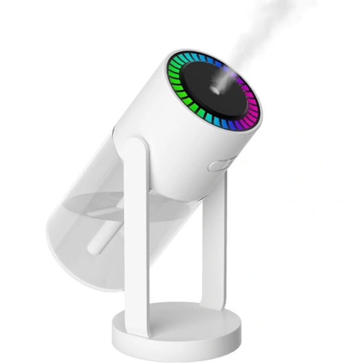 Umidificator de birou USB 280ml ultrasunete silentios alb