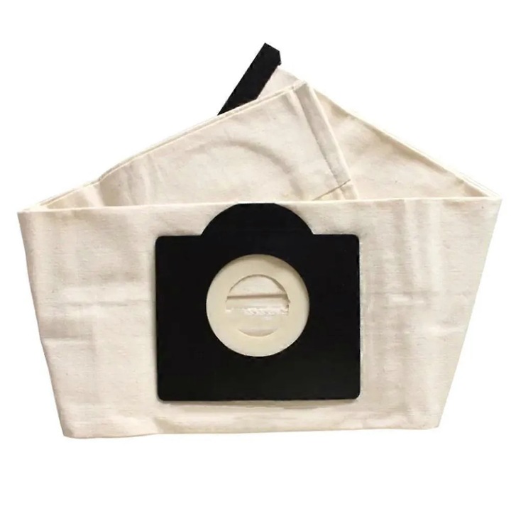 Sac de praf reutilizabil lavabil pentru Karcher WD3 MV3 SE4001 A2299 K 2201 F K 2150, din material netesut, filtrare inalta eficienta, bej, 1 buc
