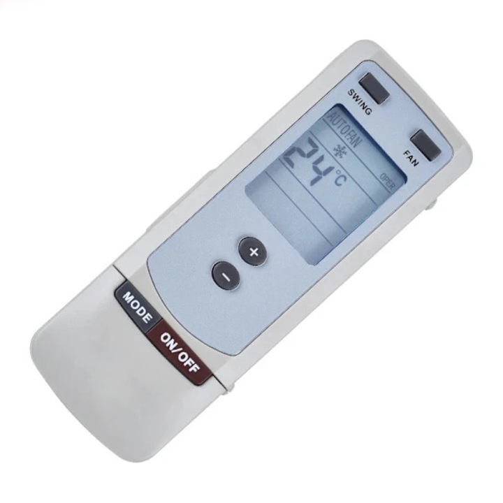 Légkondicionáló távirányító, kompatibilis Gree Y502-vel, univerzális helyettesítő, LCD kijelző, Be/Ki, Üzemmód, Swing funkciók, Fehér, 1 db