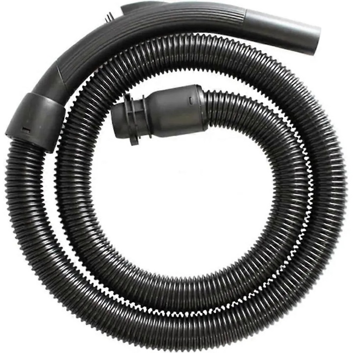 Furtun aspirator tub flexibil de inlocuire, compatibil cu Philips FC8188 FC8189 FC8344 FC8348, plastic rezistent la indoire si crapare, detasabil si usor de curatat, negru, 1 buc.