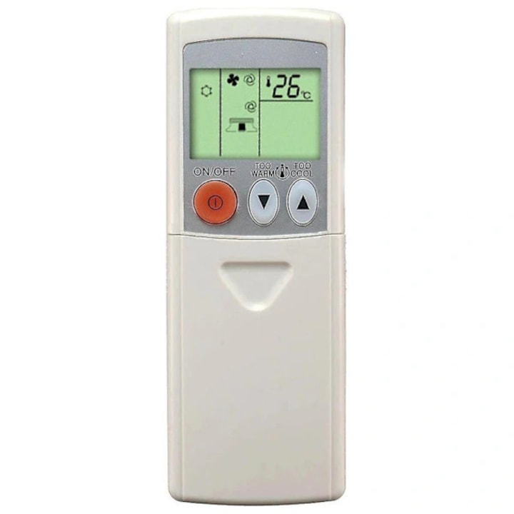 Távirányító kompatibilis Mitsubishi MLZ-KA25VA/MLZ-KA35VA/MFZ-KA35VA/MFZ-KA50VA, légkondicionálóhoz, LCD kijelzővel, fehér, 1 db