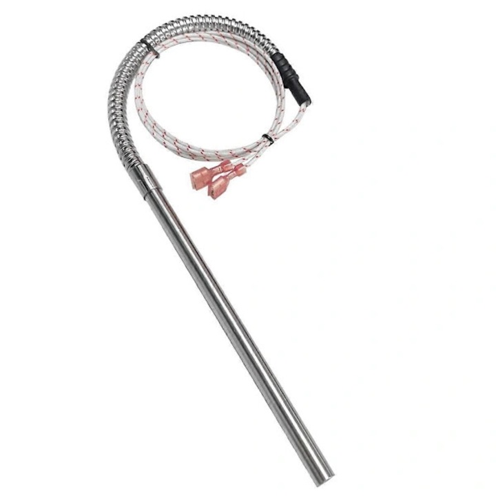 Electrod de aprindere pentru soba pe peleti Thelin Comstock & Parlour FMY, cu cablu si conectori, tub metalic, argintiu, 1 buc