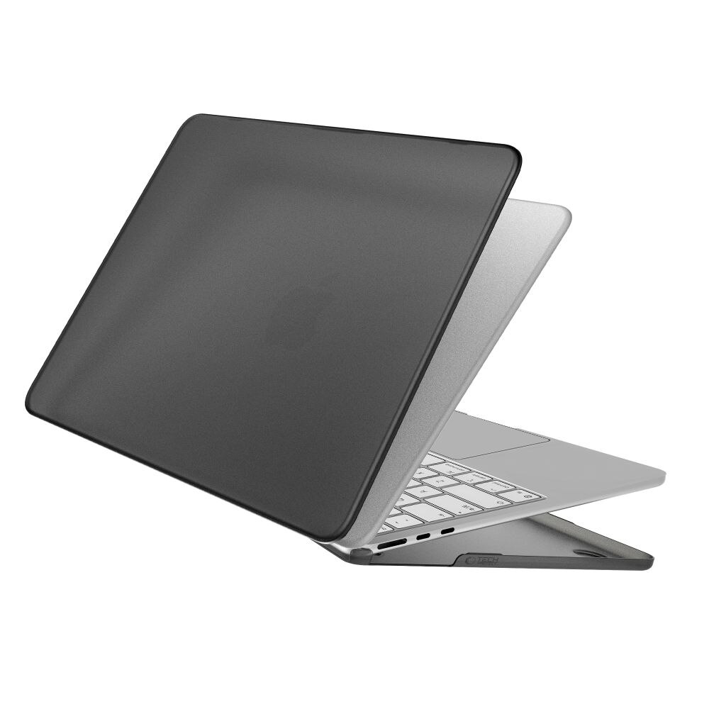 Carcasa laptop Tech-Protect SoftShell compatibila cu MacBook Air 15 inch 2023-2016, Matte Black