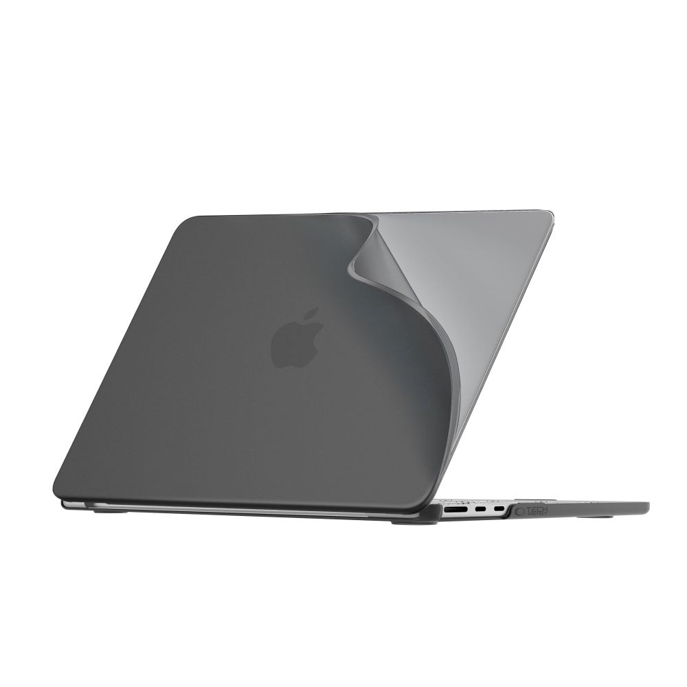 Carcasa laptop Tech-Protect SoftShell compatibila cu MacBook Air 15 inch 2023-2016, Matte Black