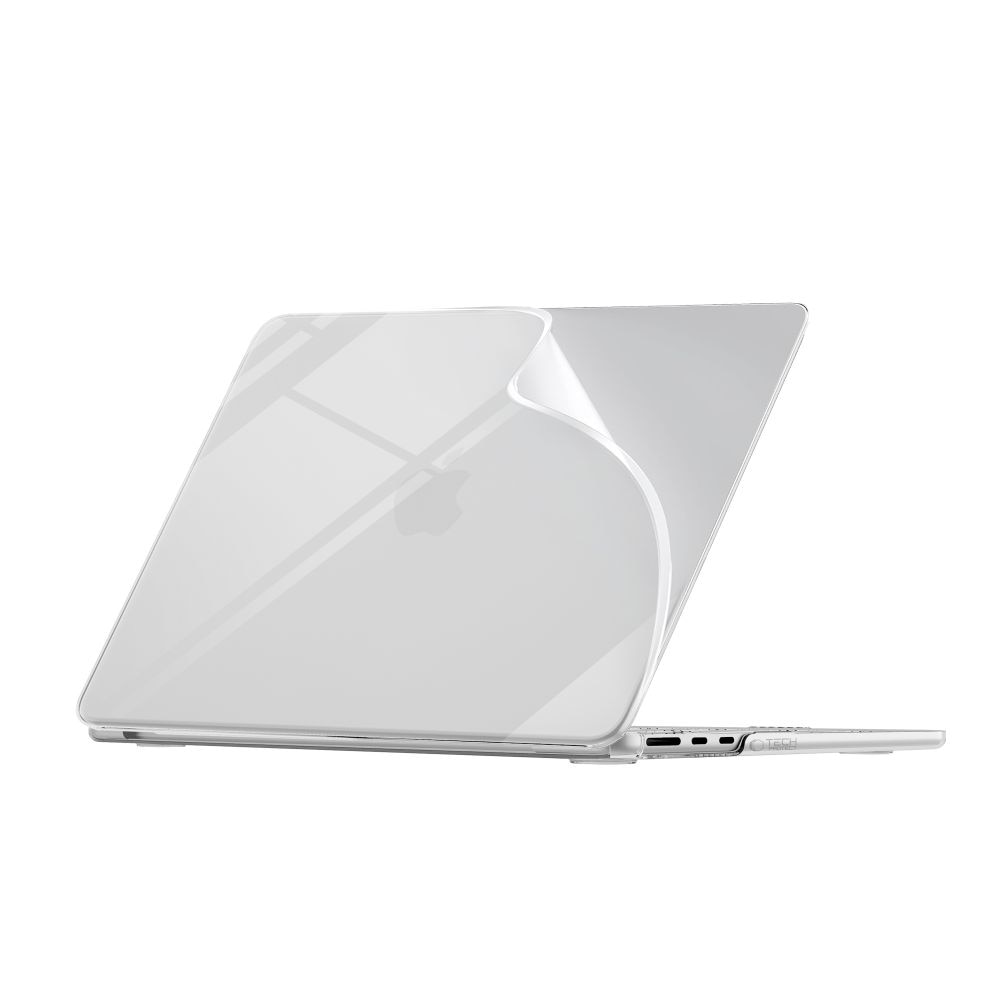 Carcasa laptop Tech-Protect SoftShell compatibila cu MacBook Air 13 inch 2023-2016, Transparent