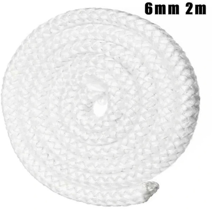 Sfoara etansare soba 2m alba 6x8x10x12mm fibra sticla temperatura inalta