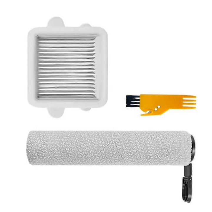Set accesorii perie si filtru pentru aspirator Roborock F25, alb, universal