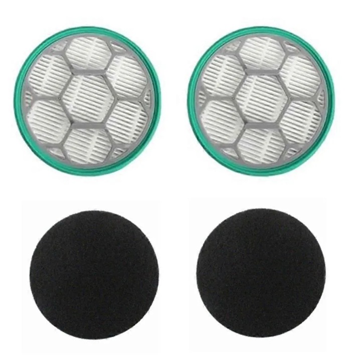 Set filtre HEPA si bureti pentru aspirator Neakasa Neabot P1 Pro, compatibile, inalta eficienta, Multicolor, 2 filtre HEPA + 2 bureti