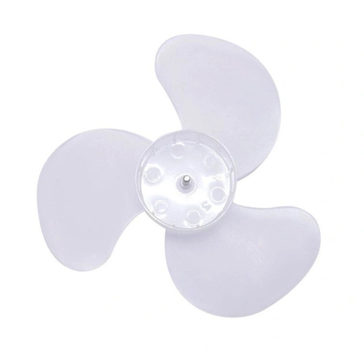 Pale/elice pentru ventilator, 3 pale, din plastic, reutilizabile, rezistente la apa, compatibile cu ventilatoare portabile, alb translucid, 1 buc