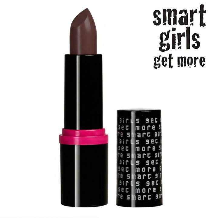 Ruj de buze cu pigment intens Smart Girls Get More, Colectia Long lasting love, rezistent la apa, First Date