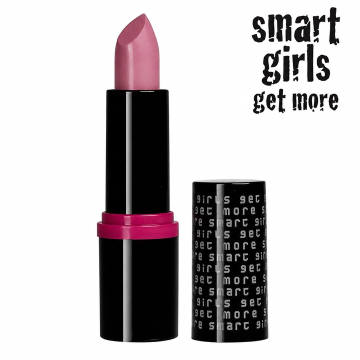 Ruj de buze cu pigment intens Smart Girls Get More, Colectia Long lasting love, rezistent la apa, In The Bath