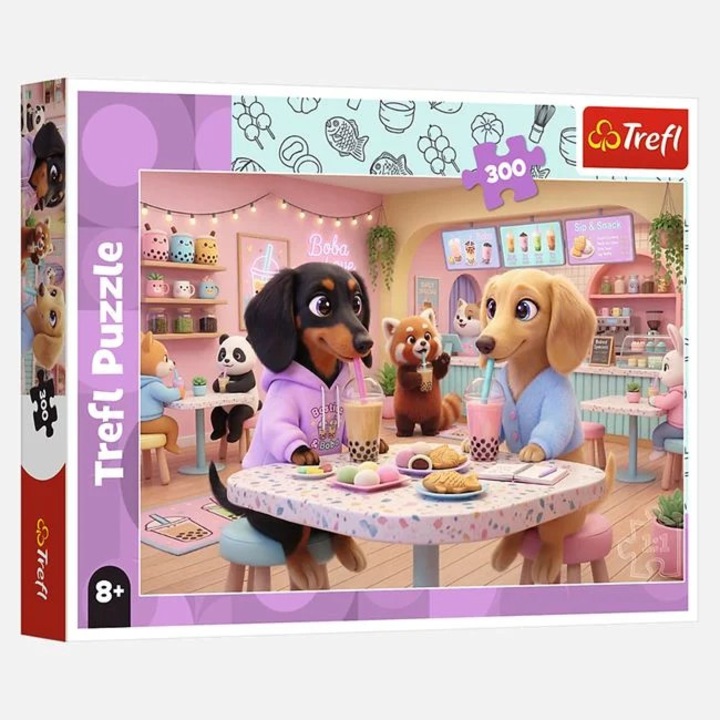 Puzzle cu 300 de Piese Catelusi Milkshake pentru Copii