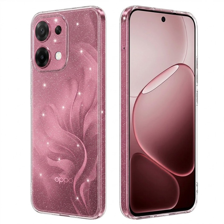 Husa pentru Oppo A6 Pro 4G / A6 Pro 5G - Techsuit SparkleSkin Series - Clear