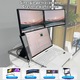 Monitor Dublu Extensibil, cu Stand pentru laptop, Qova®, Extensor Laptop cu 2 Ecrane 15.6 inch FHD 1080P, 1920 × 1080, Plug & Play Fara Driver, USB-C, HDMI, Ecran mare 16:9, Pliabil, Compatibil IOS, Android, Windows, Stand reglabil integrat