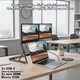 Monitor Dublu Extensibil, cu Stand pentru laptop, Qova®, Extensor Laptop cu 2 Ecrane 15.6 inch FHD 1080P, 1920 × 1080, Plug & Play Fara Driver, USB-C, HDMI, Ecran mare 16:9, Pliabil, Compatibil IOS, Android, Windows, Stand reglabil integrat