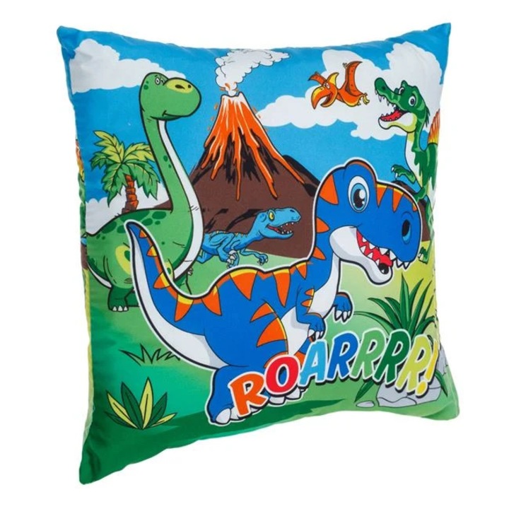 Zöld Dinoszaurusz Díszpárna Gyermekeknek 30x30cm