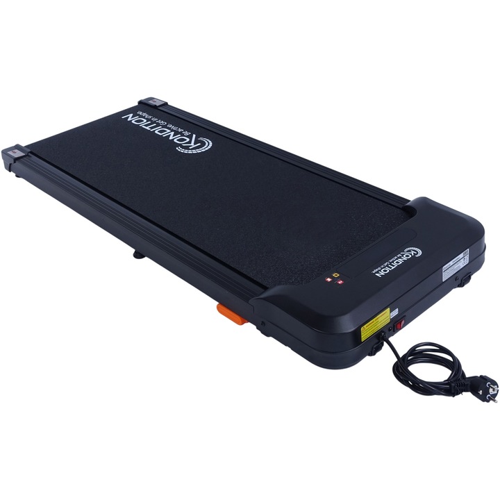 Banda alergare/walking pad Kondition 3001W, motor 1CP, viteza 1-6km/h, suprafata alergare 94.5 X 38.5 cm, inclinare manuala max. 7%, telecomanda, App Fitshow/Kinomap/Zwift, greutate maxima utilizator 100 kg - Imaginea 3 din 9