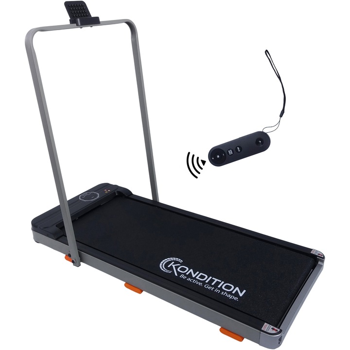 Banda alergare/walking pad Kondition 3120K, motor 1CP, viteza 1-8.5km/h, suprafata alergare 94.5 X 40 cm, inclinare manuala max. 7%, telecomanda, App Fitshow/Kinomap/Zwift, greutate maxima utilizator 100 kg - Imaginea 1 din 10