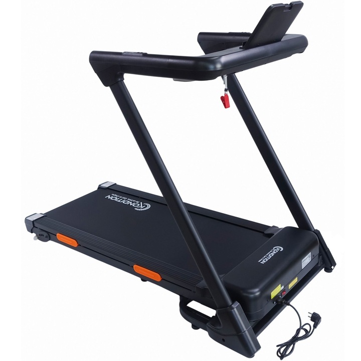 Banda alergare Kondition 7510, motor brushless 2CP, viteza 1-13.5km/h, suprafata alergare 121.5 X 45 cm, 12 programe, inclinare manuala max. 5%, App Fitshow/Kinomap/Zwift, pliabila, greutate maxima utilizator 110 kg - Imaginea 4 din 9