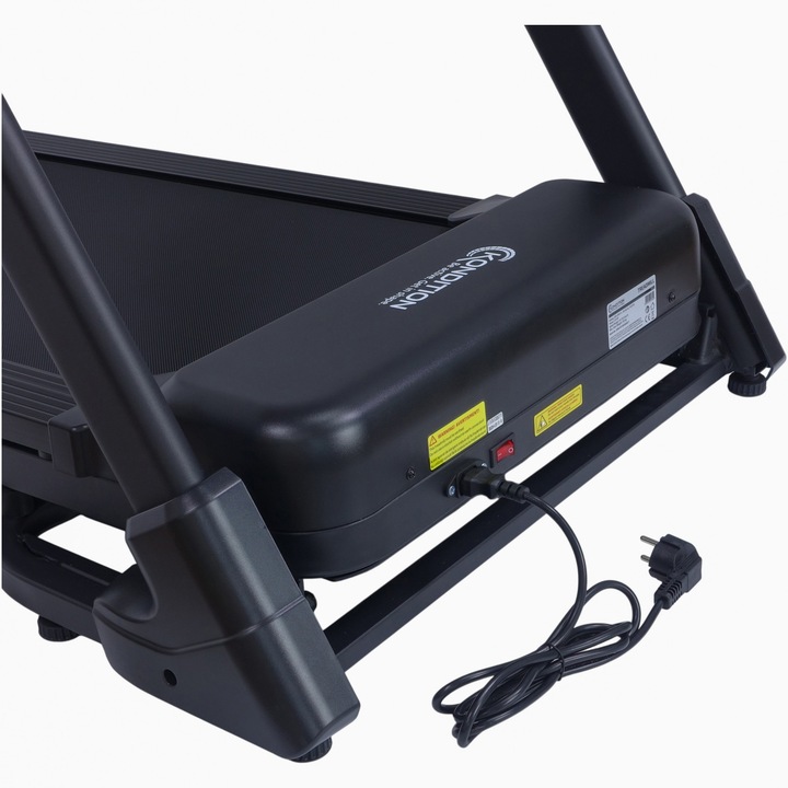 Banda alergare Kondition 7510, motor brushless 2CP, viteza 1-13.5km/h, suprafata alergare 121.5 X 45 cm, 12 programe, inclinare manuala max. 5%, App Fitshow/Kinomap/Zwift, pliabila, greutate maxima utilizator 110 kg - Imaginea 8 din 9