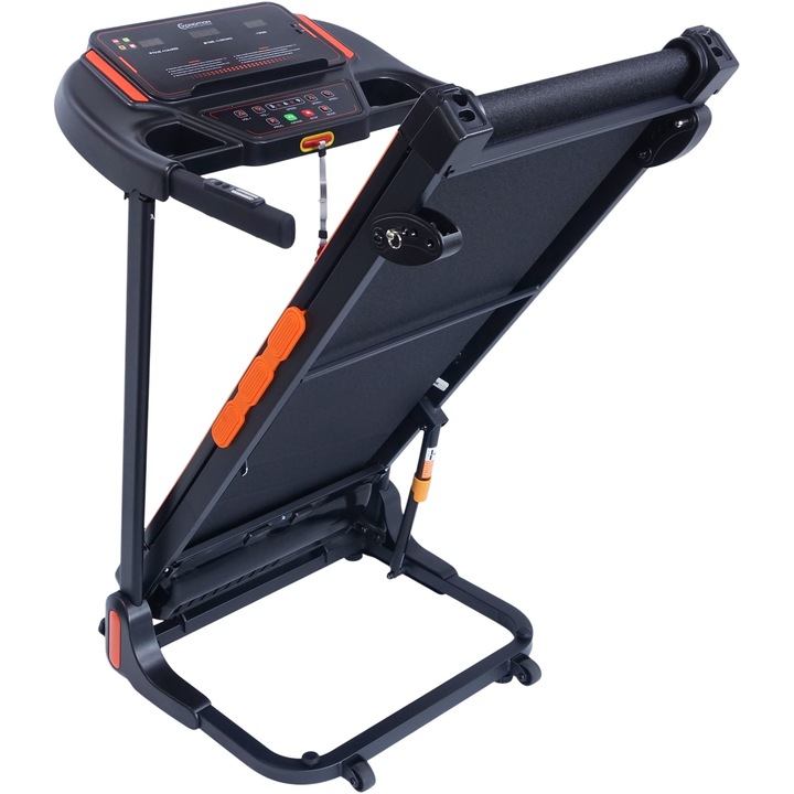 Banda alergare Kondition 3310, motor brushless 1.5CP, viteza 1-12km/h, suprafata alergare 106 X 41 cm, 12 programe, inclinare manuala max. 5%, App Fitshow/Kinomap/Zwift, pliabila, greutate maxima utilizator 100 kg - Imaginea 5 din 9