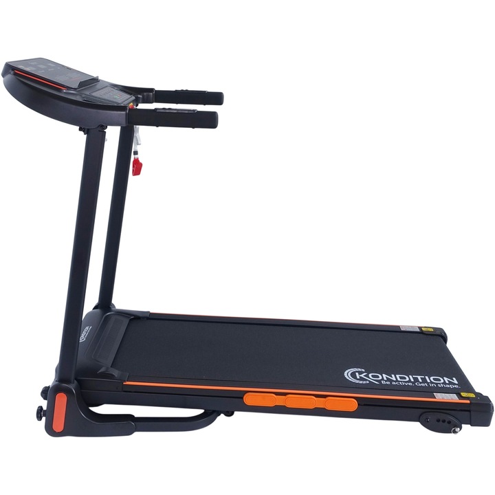 Banda alergare Kondition 3310, motor brushless 1.5CP, viteza 1-12km/h, suprafata alergare 106 X 41 cm, 12 programe, inclinare manuala max. 5%, App Fitshow/Kinomap/Zwift, pliabila, greutate maxima utilizator 100 kg - Imaginea 3 din 9