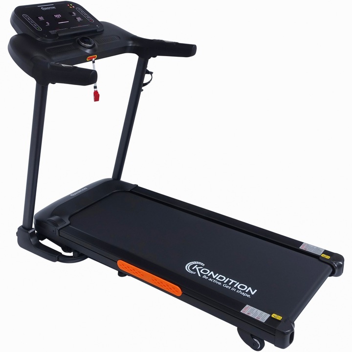Banda alergare Kondition 7600S, motor 2CP, viteza 1-14km/h, suprafata alergare 120 X 46 cm, 24 programe, inclinare electrica max. 15%, App Fitshow/Kinomap/Zwift, pliabila, greutate maxima utilizator 120 kg - Imaginea 2 din 9