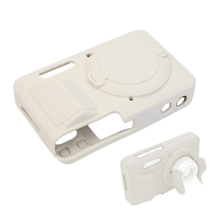 Husa de silicon pentru camera Kodak FZ55, carcasa de protectie, protectie la socuri si zgarieturi, prindere antialunecare, negru, 1 buc