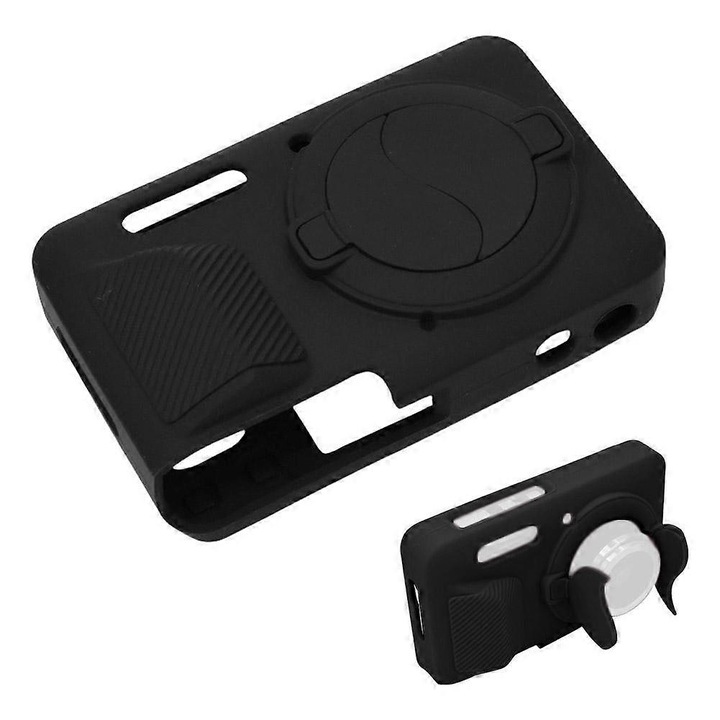 Husa camera foto, silicon, negru, pentru Kodak FZ55