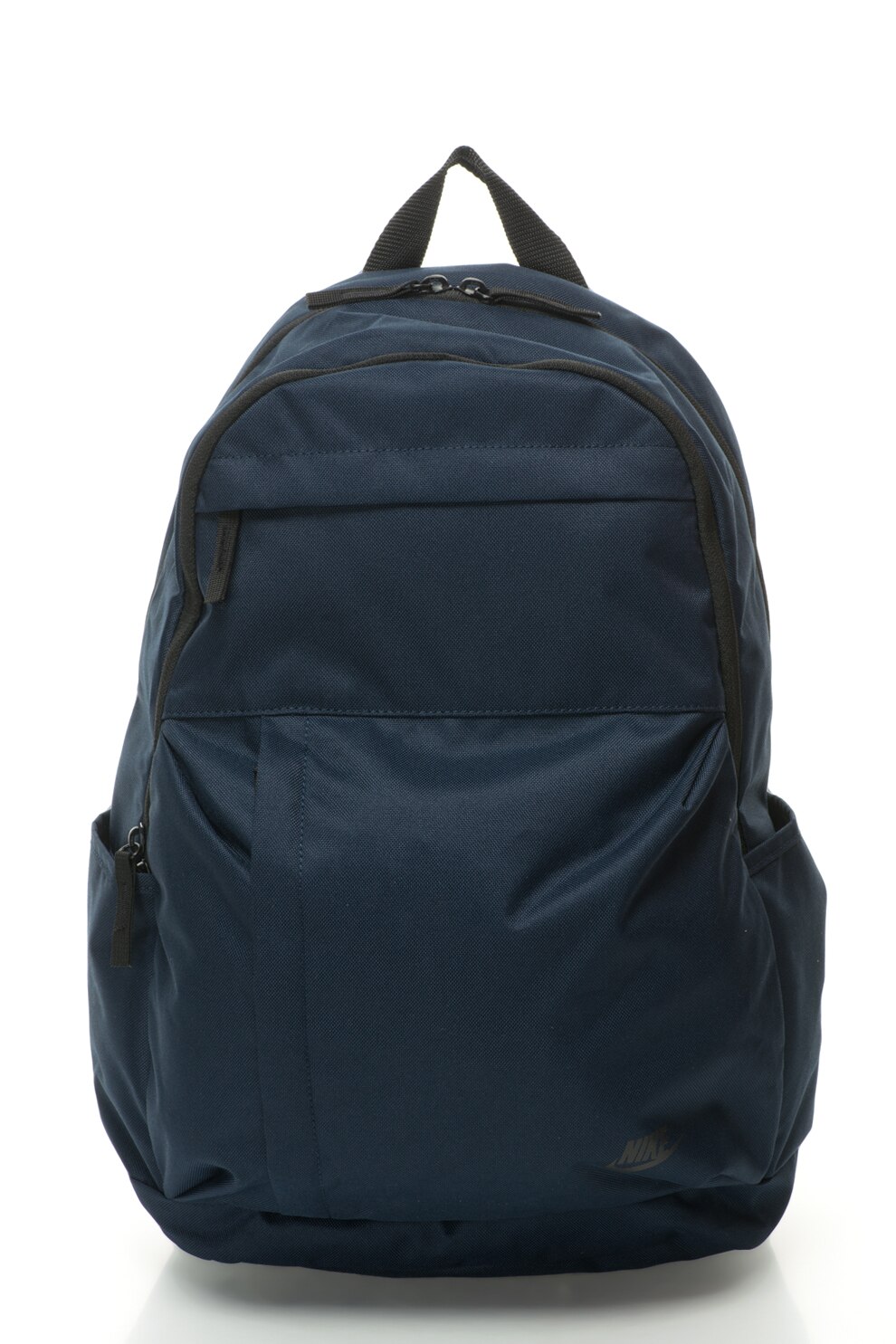 Nike, Rucsac cu logo si buzunare frontale cu fermoar Elemental, Bleumarin inchis