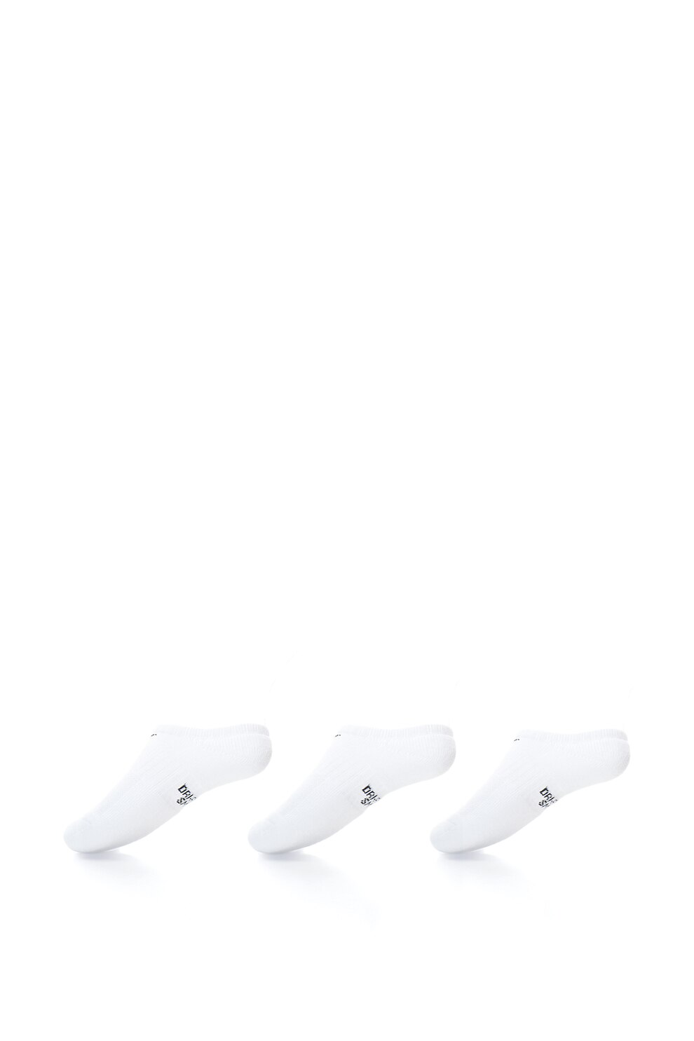 Nike, Set de sosete foarte scurte cu amortizare, pentru antrenament - 3 perechi, Alb