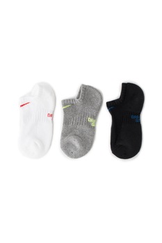 Nike, Set 3 perechi de sosete, unisex, cu talpa moale si logo, Alb/Negru, Alb/Negru Nike, Set 3 perechi de sosete, unisex, cu talpa moale si logo, Alb/Negru, Alb/Negru