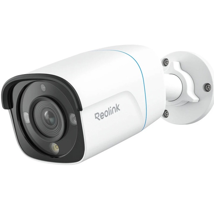 Смарт камера за наблюдение Reolink 8MP 4K Ultra HD, Ъгъл 125*, Съхранение MicroSD, IR30M, Детекция на човек/превозно средство/животно/събития/периметри, Микрофон и високоговорител, Съвместима със Smart Home-Google