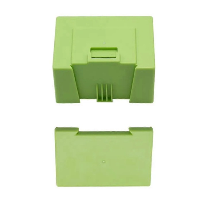 Carcasa baterie compatibila Roomba i7/i7+/i4+/i3/i3+/E5/E6, doar carcasa si placa de protectie (fara baterie), BMS integrat si circuit de incarcare balansat, ABS+PCB, verde, 1 set