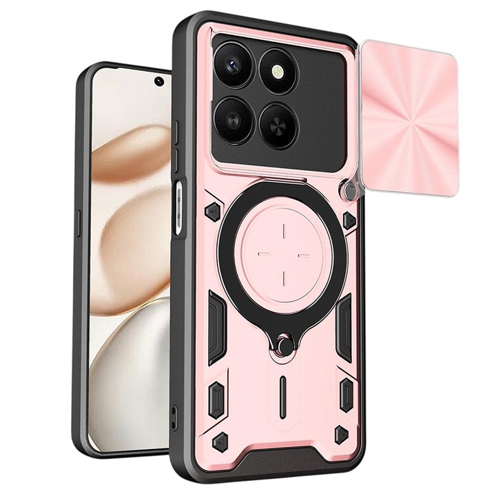 Carcasa de protectie pentru Honor 400 Smart 5G / Honor X7d 4G / Honor 400 Smart 4G, roz auriu