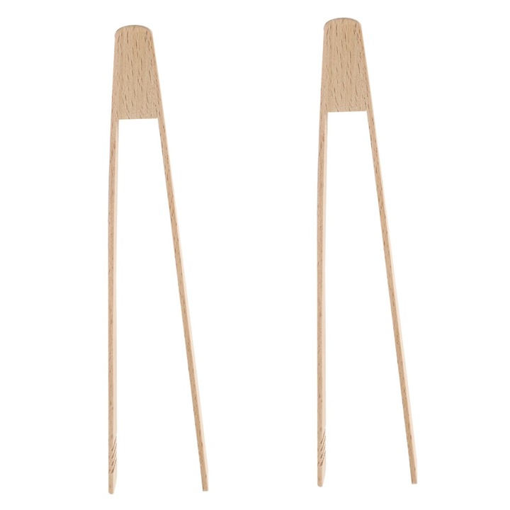Set 2 clesti gratar lemn gros rezistent la caldura, impermeabil