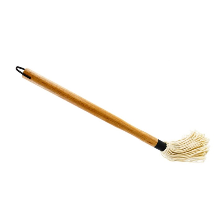Pensula pentru gratar si copt, maner lemn, distributie uniforma sos, 1 bucata