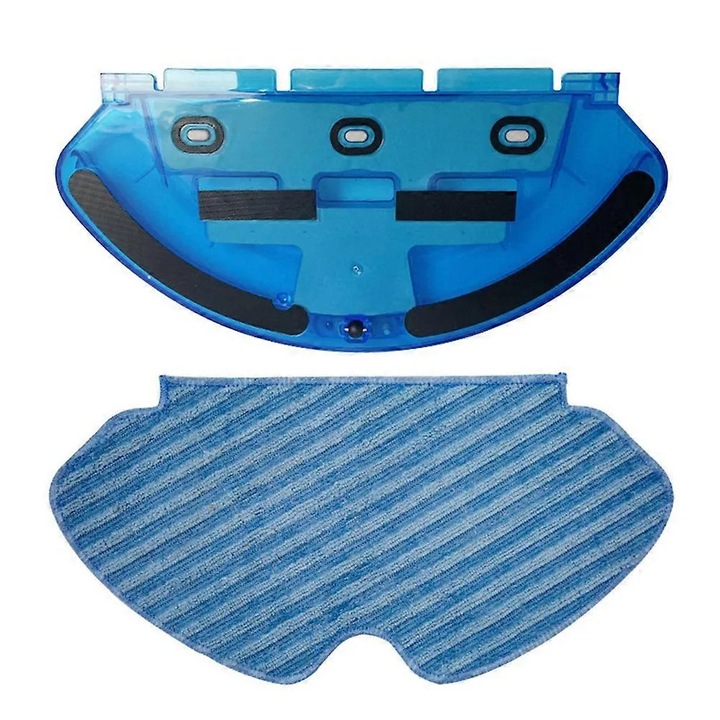 Set rezervor apa si laveta compatibil cu ROWENTA/Tefal EXPLORER SERIE 60, plastic si microfibra, durabil, albastru, 1 set (1 rezervor, 1 laveta)