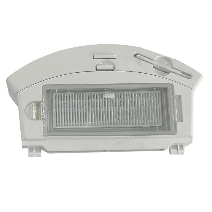 Recipient praf / cutie de praf pentru robot aspirator, compatibil Airbot A700, A800, Airrobo T10+, Coredy L900X, Proscenic M7 Pro, Kyvol Cybovac S31, HONITURE Q6, Uoni V980 Plus, cu filtru HEPA, din plastic, culoare conform imaginii, 1 buc