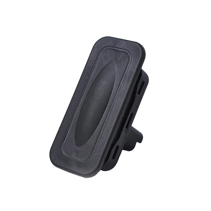 Buton deschidere hayon 8200076256, comutator portbagaj, din plastic, 2 pini, 72 x 30.6 mm, compatibil cu Renault Clio/Megane/Captur/Kangoo/Scenic/Laguna/Modus, negru, 1 buc