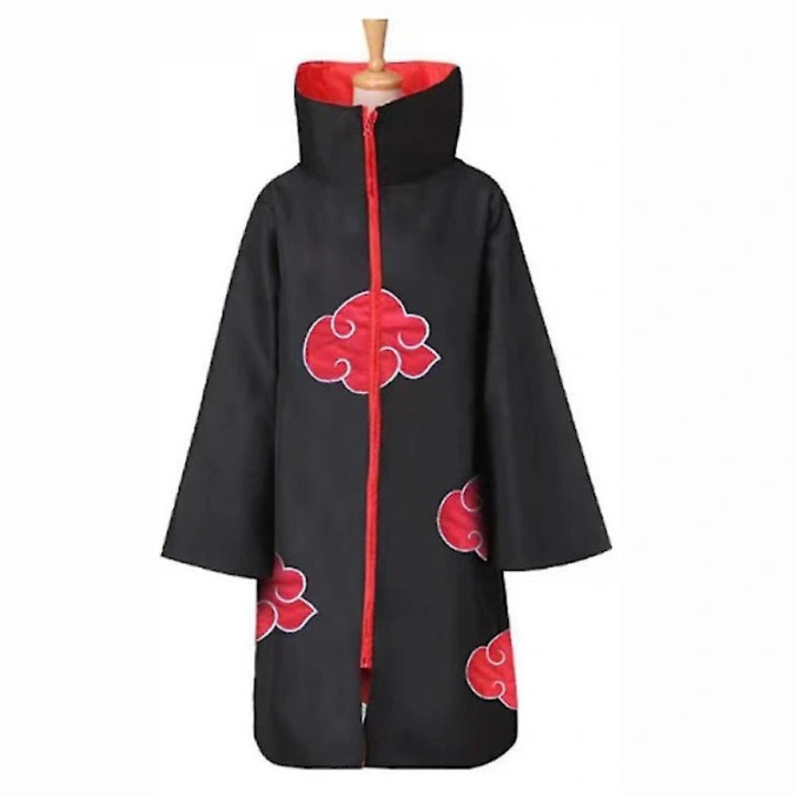 Costum cosplay pelerina Naruto Akatsuki unisex bumbac poliester S-XL negru 102x49cm