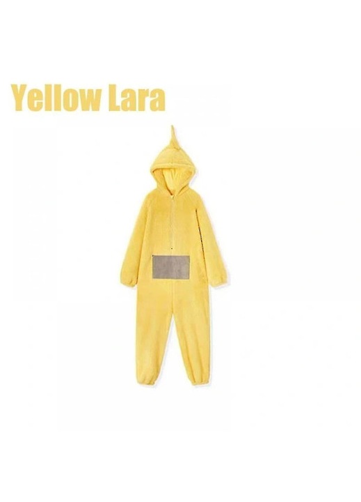 Teletubbies unisex pizsama overál pároknak, sárga, otthoni viselet