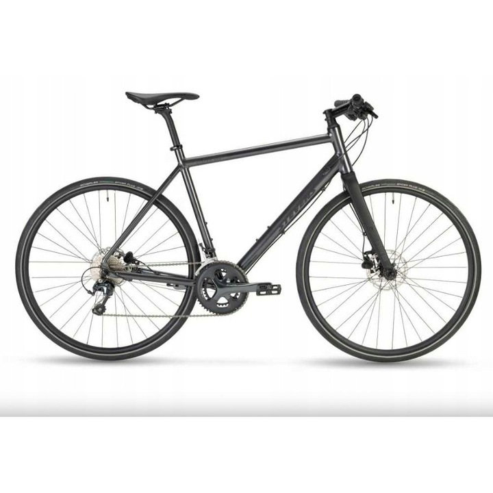 Фитнес велосипед Stevens Strada 600, алуминий, 55см, сив, 28"
