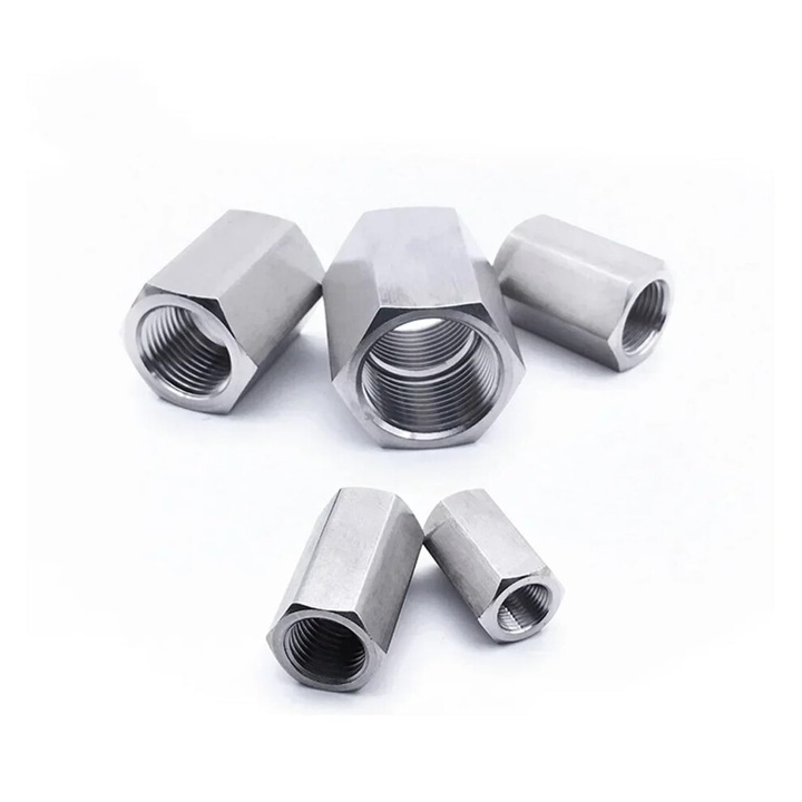 Reduktor hatszögletű anya-anya FEMALEFEMALE_1L4 BSPPM10X1MM, 304 rozsdamentes acél, BSP/BSPP/NPT menetekhez, hatszögletű test kulcshoz, ezüst, M4-M20 / 1/8-1 hüvelyk