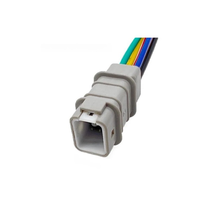 Set 5 conectori barbati 5 pini rezistenti la apa, gri, 2.0mm